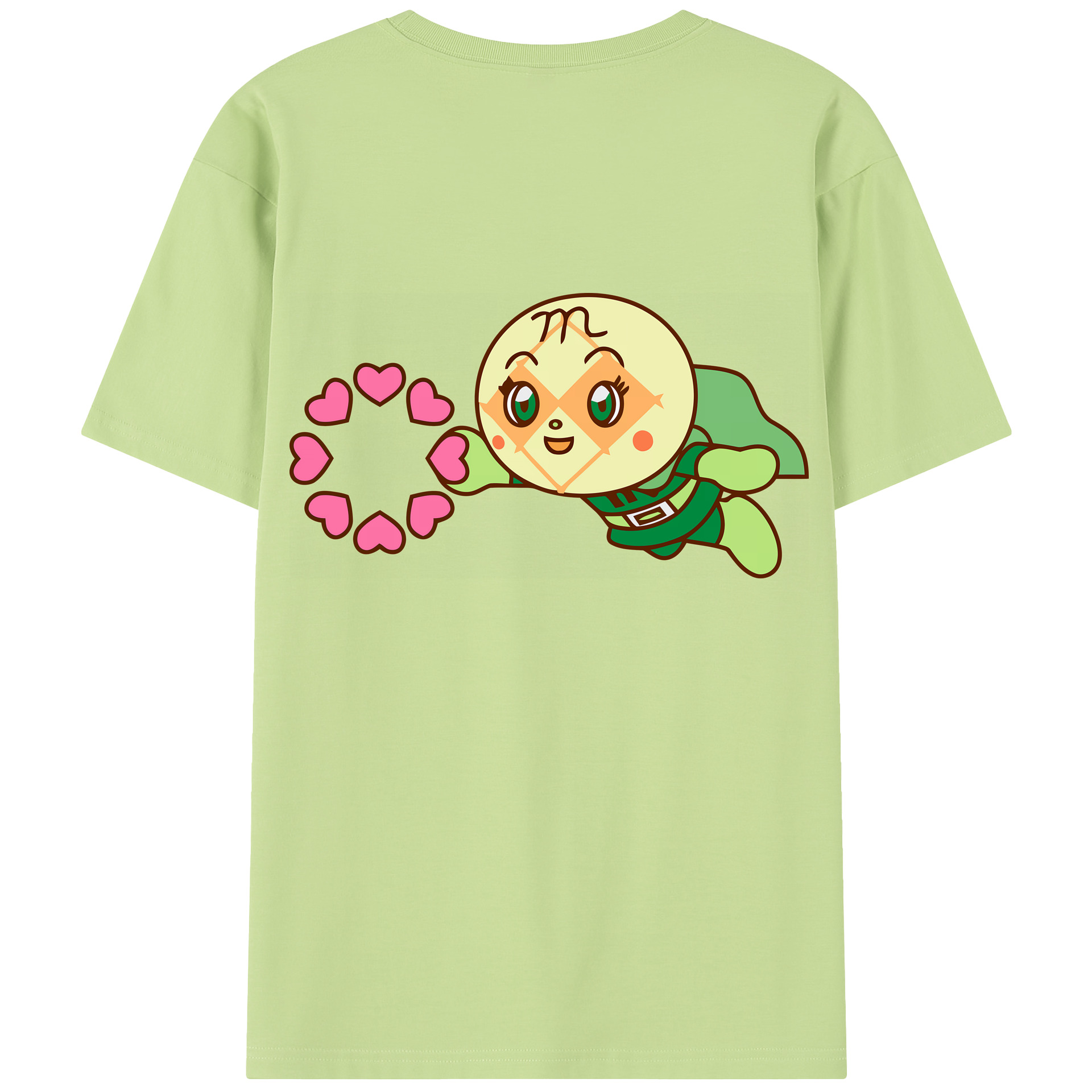 （画像用） アンパンマン Anpanman 綿100％半袖Tシャツ（背面プリント）